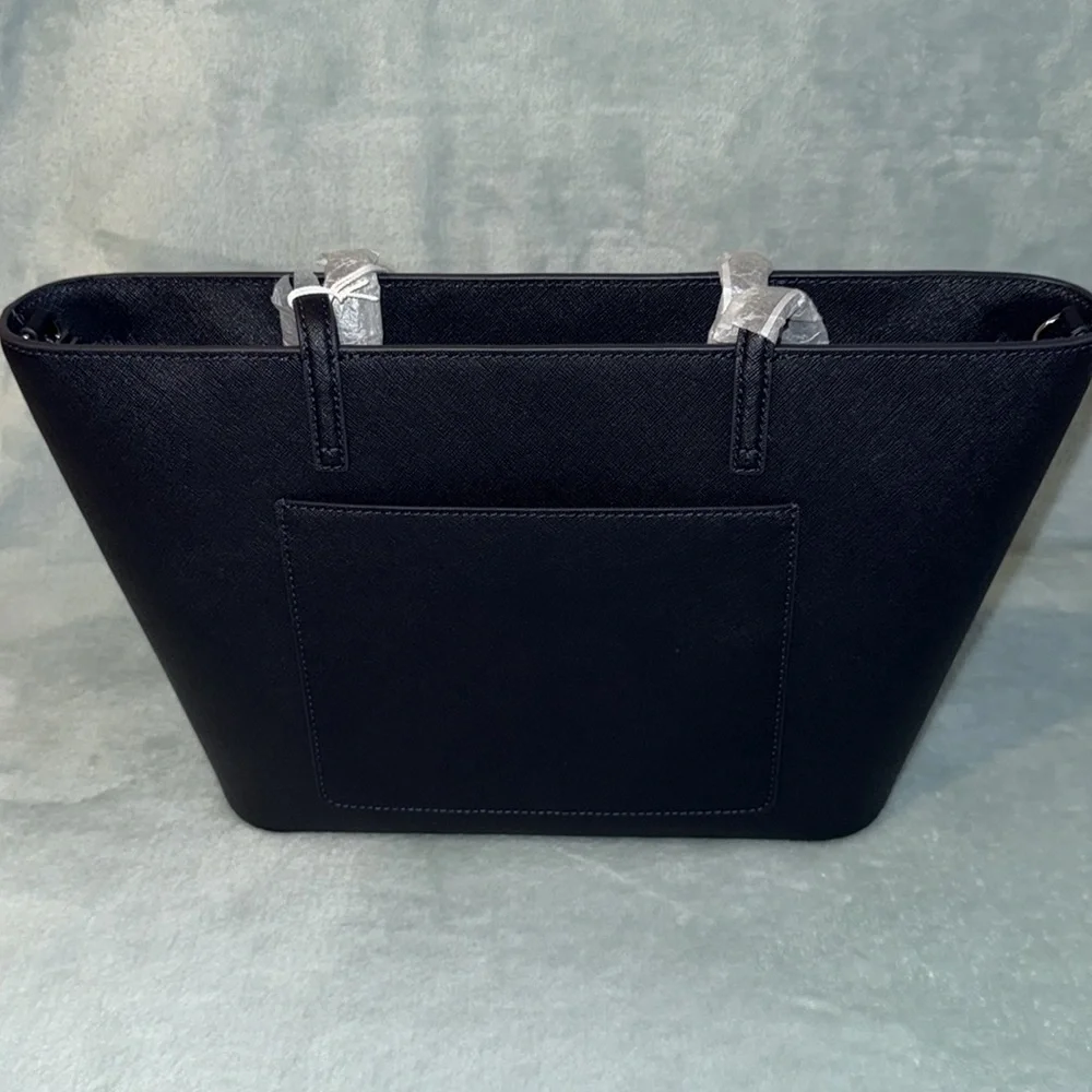 Tory Burch Elegant Tory Navy Small Tote